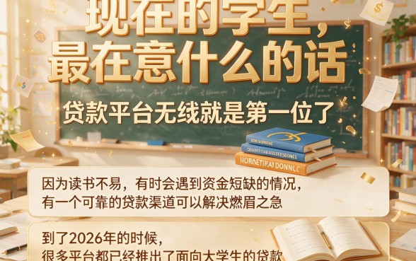 2026学生贷款平台大盘点！这5个2026借款3000的口子，亲测体验超轻松