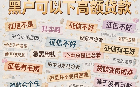 2026最新!黑户也能下的高额贷款盘点,这5个黑户借款8000口子大神都在推
