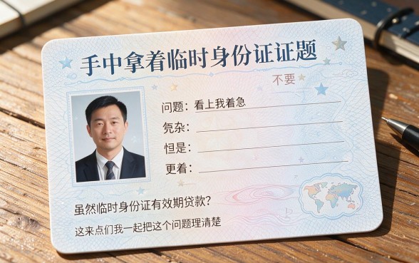 黑户凭临时身份证能网贷吗？2026干货速取，这5个口子可借5000