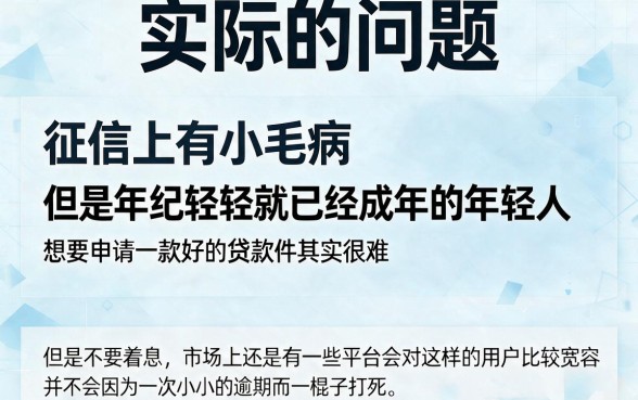 征信有逾期也能申请！18周岁以上必看的正规贷款软件推荐，这5个平台可选余地大