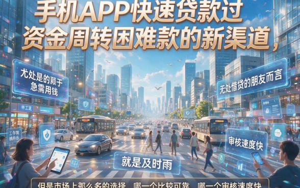 速览！2026年手机app快速贷款新口子，这5个良心渠道值得收藏