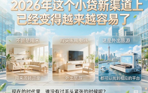 2026必撸！这5个小额贷款新口子2026下款飞快，对资质要求不高，新手3000元秒到捷径！