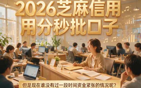 2026芝麻信用分秒批口子大盘点！实测这5个凭芝麻分秒下4000的借款渠道