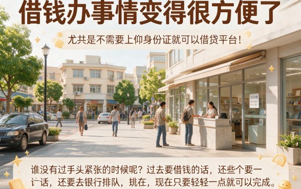 不用上传身份证也能借！这几家身份要求低的平台，1000元马上放款