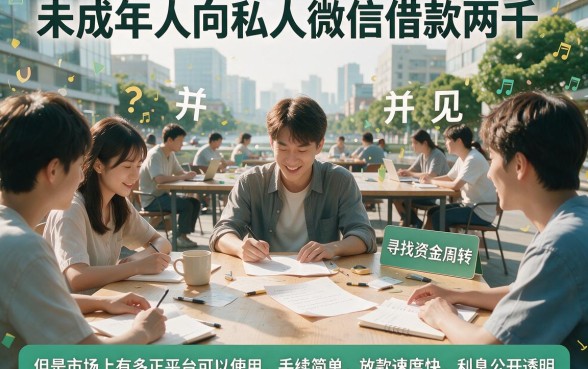 未成年想借2000？这些私人微信放款渠道真的靠谱吗？