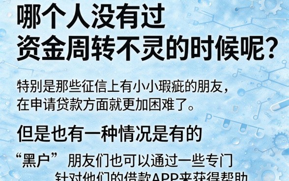 黑户借款的app借款平台6月盘点：正规靠谱能下款的口子真不少，这5个黑户贷款口子速览！