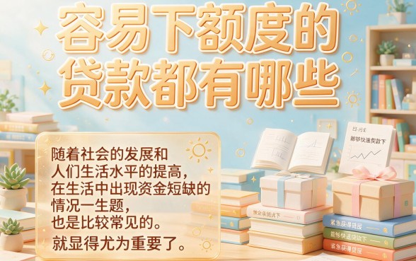 2026年容易下额度的贷款有哪些？这5个借2000元也能秒下的口子速看！