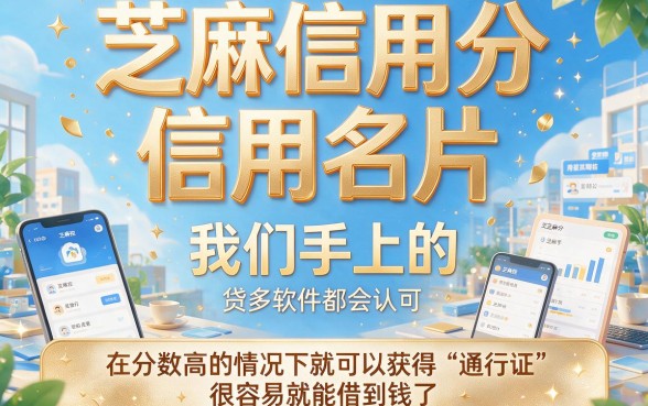 芝麻分600+必看！2026年只看芝麻信用分放贷的软件精选这5个