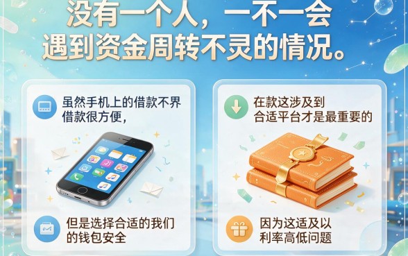 手机上借钱有哪些软件好？2026年这5个借2000元的平台对征信要求不高！