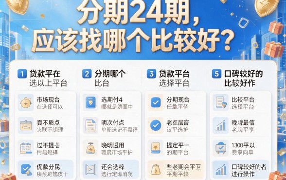 2026年大吃一惊！这5个好的贷款平台分期24期，7000元体验超顺畅