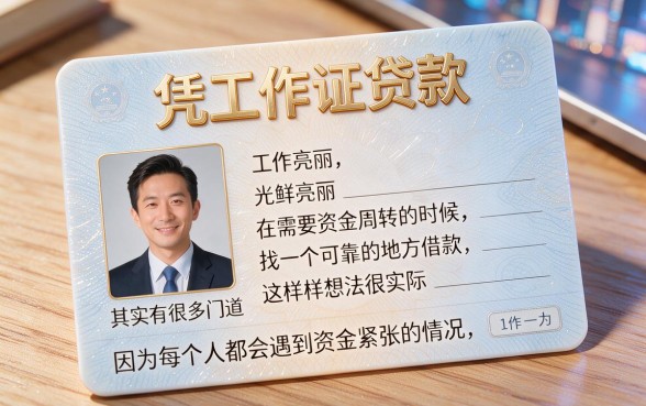 凭工作证贷款去哪好？这5个渠道必申，亲测靠谱速收藏！