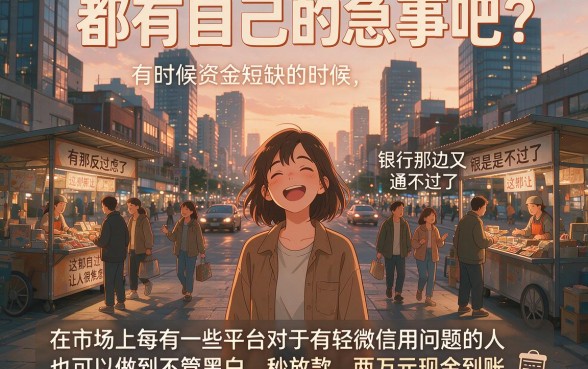 2026亲测！黑户无视黑白秒下款20000，这5个不看征信借钱7000平台救急必看