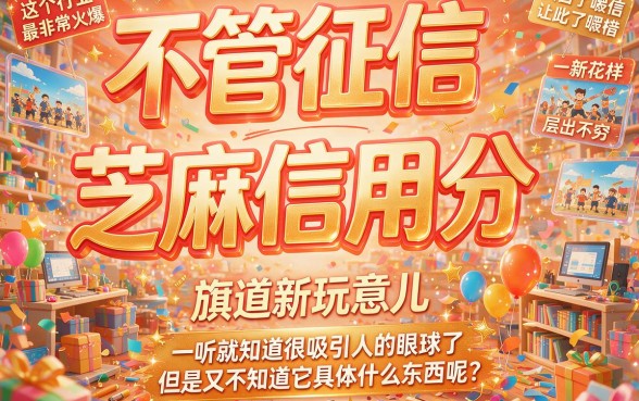2026年必藏！这5个无视征信芝麻信用分的口子，了解一下