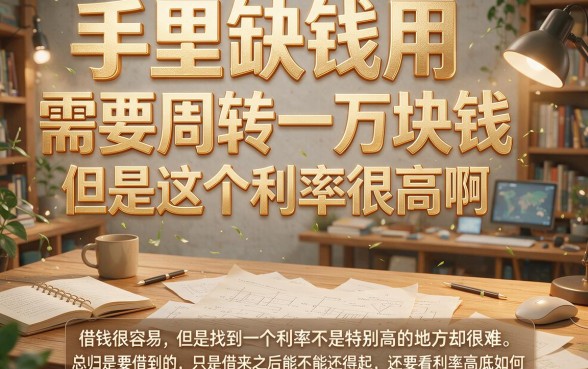 急用钱必看：去哪借一万元利息高？这些借三万元利息高的软件也别碰！