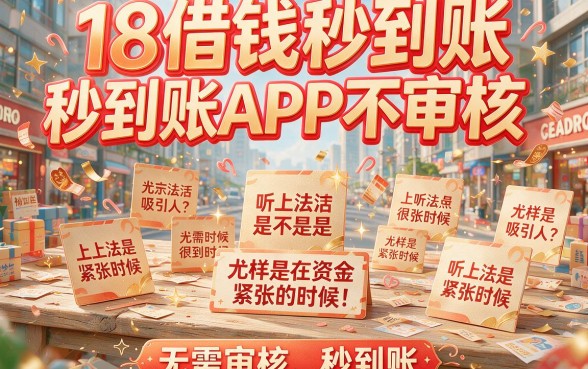18借钱秒到账app不需要审核！实测这5个5000借款秒到账平台，审核宽松体验超顺畅