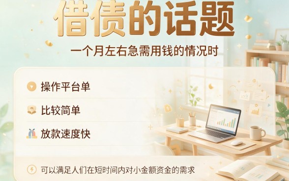 2026年没想到获批！精选5个借款2000、借款期限有一个月的口子