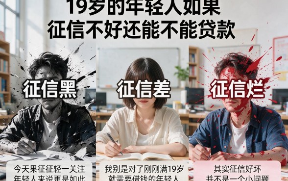 19岁贷款也能批？征信黑、征信不好、征信烂的真实下款渠道拆解！
