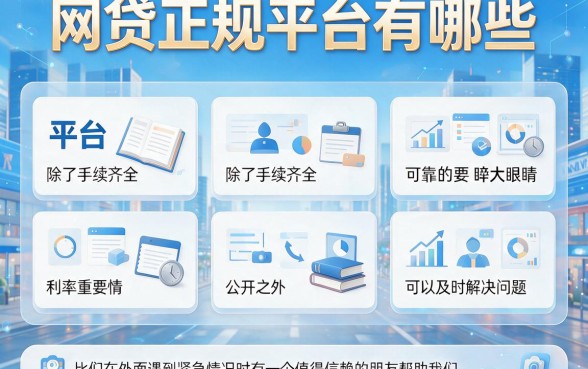 网贷的正规平台有哪些?这5个正规口子让你轻松借款30000