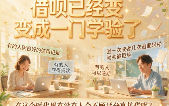 别只知道看评分！这5个无视征信的借钱软件，5000元轻松借