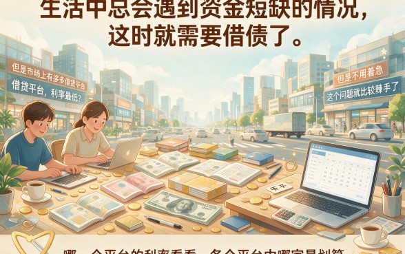 实测5大低息借款平台！借4000哪个平台利息最低？看完秒懂