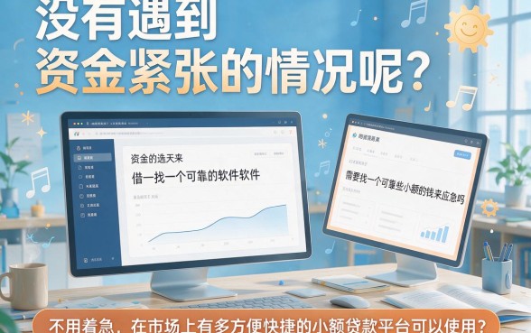 2026什么软件可以小额借钱啊？这5个要求不高的小额贷款20000平台，下款真的便捷