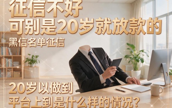 20岁必看！征信黑、征信不好、征信烂也能下款的网贷平台精选