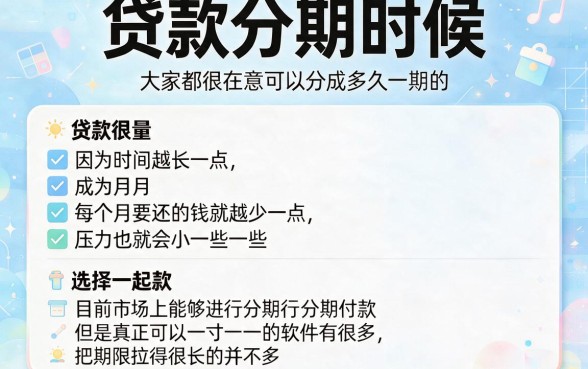 急需用钱却担心短期还款压力大？这5个分期超长贷款软件2026年火速珍藏