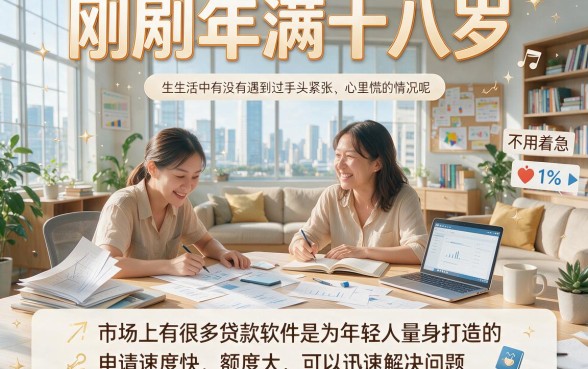 18岁最容易贷款的软件大盘点！这5个借3000要求不高，2026福利首发速看