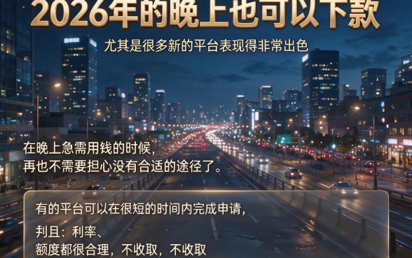 2026晚上也能下款的口子有没有？2026无视征信秒批4000的借款APP终于藏不住了