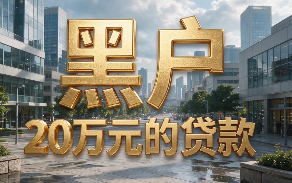 适合黑户如何可以贷款贷20万？全面归类详细解析藏不住了