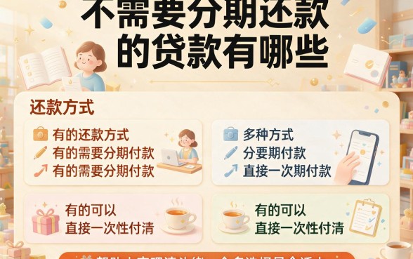 2026年精选：哪种贷款不用分期还款？这5个借款50000的口子一次还清！