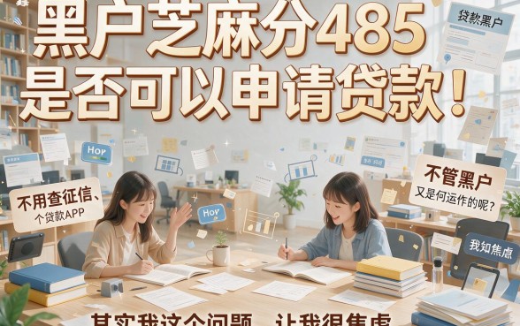 芝麻分485黑户也能下的贷款软件推荐，这些平台真的靠谱吗
