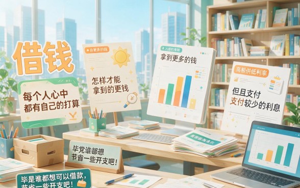 哪里借钱多利息低?2026最新方法+5个借款3000利息低平台实测