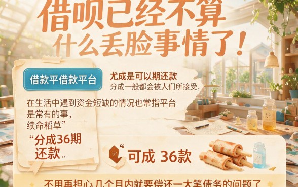 可分36期还款的借钱平台大盘点！2026年精选五个正规渠道，速来了解