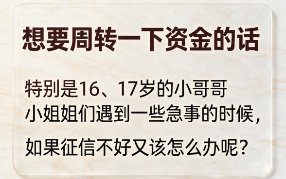 16周岁黑户也能贷?2026这5个门槛超低的借款软件,能选的余地很足!
