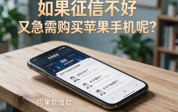 急用苹果手机征信不好去哪借？2026亲测这5个平台，征信差也能借1000