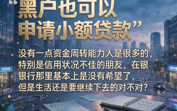 适合黑户这5个黑户也能下的小额网贷软件，4月冷门提额方法亲测有效