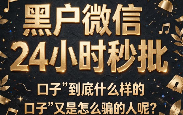 黑户专享！微信24小时秒批的口子真能下款吗？深度揭秘来了