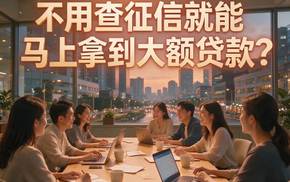 速览！不看征信秒下大额贷款真有那么稳？2026年最新真相揭秘