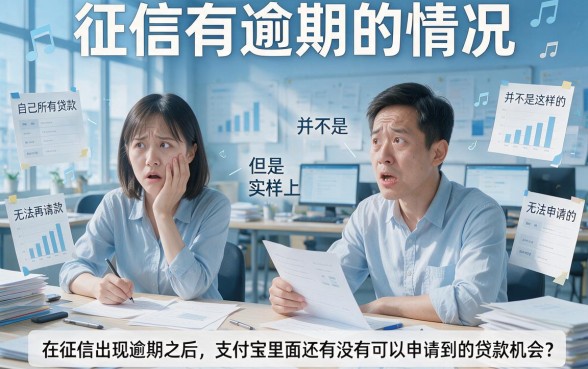 征信有逾期也能贷！支付宝这5款贷款产品稳定下款，亲测有效