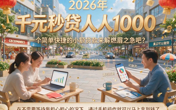 2026千元秒到小贷人人1000，这5个秒批软件后台实锤曝光！