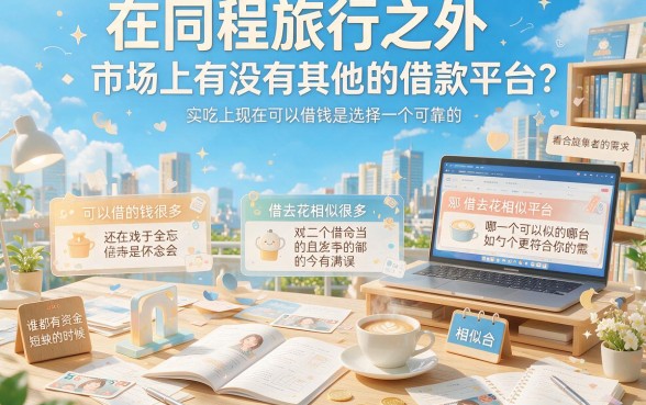 2026贷款必看！5个类似同程旅行借去花APP的正规借款平台，缺钱速收藏