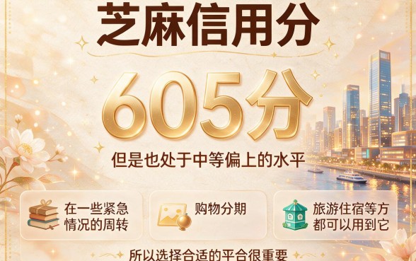 芝麻信用分605能借钱的平台盘点!亲测这5个口子借500元真心顺手
