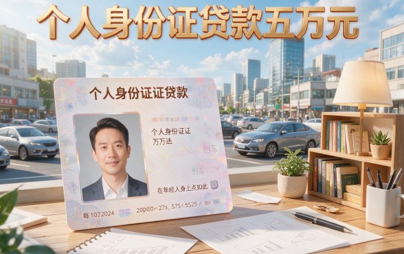 凭个人身份证贷款5万，这5个隐藏审核渠道秒批5万2000