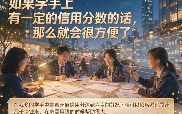 大学生芝麻信用分600贷款必看！2026年这5个APP凭信用分600就能借5000