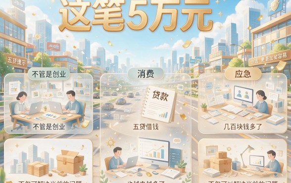 这5类优质平台适配50000元贷款，2026应急秘籍速领