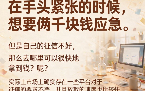 黑户急需2000元怎样快速借到？这5个门槛低的软件3000元也能轻松下款！