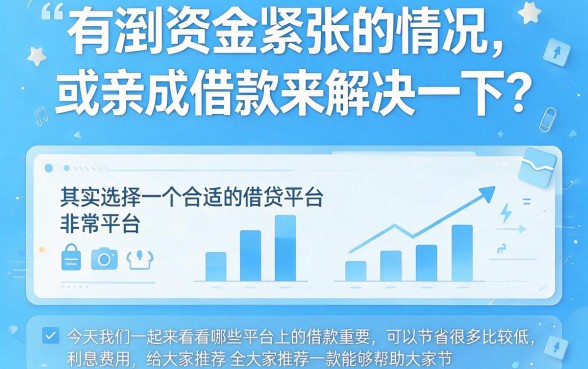 2026实测！从什么软件借钱利息低一点？这5个贷款平台容易下款