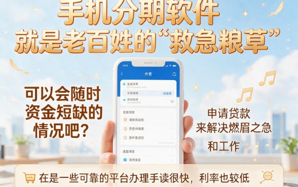 2026年首次公开！这几款可以手机分期的软件，借款3000元容易下款