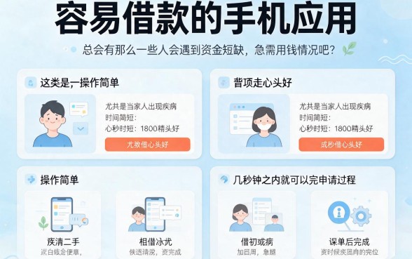 5款容易借款的手机app体验专业，精选6000元对征信要求不高的借款平台